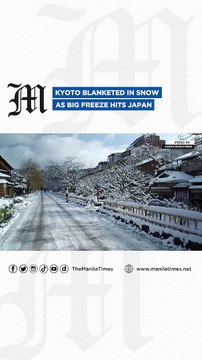 Kyoto blanketed in snow as big freeze hits Japan