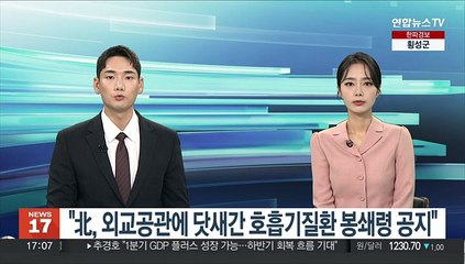 "北, 외교공관에 호흡기질환 봉쇄령 공지…25일부터 닷새간"