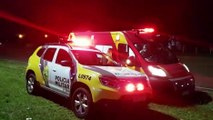 Homem encontrado ferido na rodovia BR-277 é atendido pelo Siate, no bairro Santos Dumont
