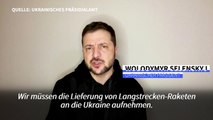 Selenskyj will jetzt auch Langstreckenraketen und Kampfflugzeuge für Ukraine