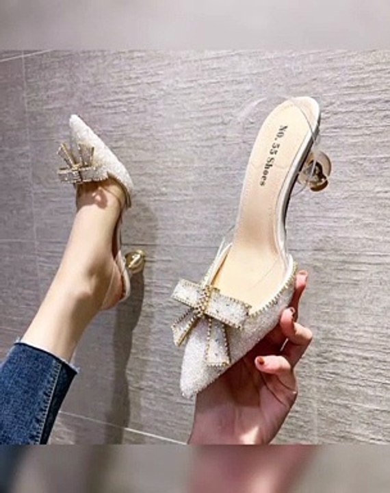 Half pumps | low heels | slip on pumps for party wear | nude heels