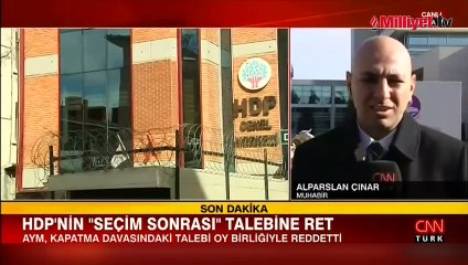 HDP'nin 'seçim sonrası' talebine ret!