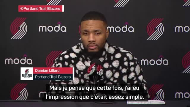 Trail Blazers - Lillard sur ses 60 points : “Ça semblait si simple”