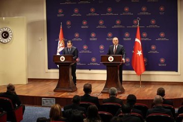 Bakan Çavuşoğlu, Sırp mevkidaşı Dacic ile ortak basın toplantısında konuştu: (2)