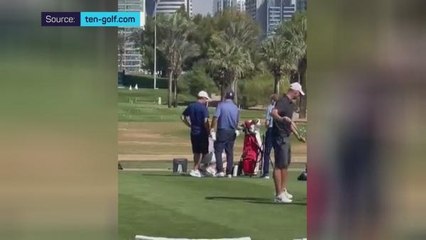 Reed throws tee at McIlroy on driving range
