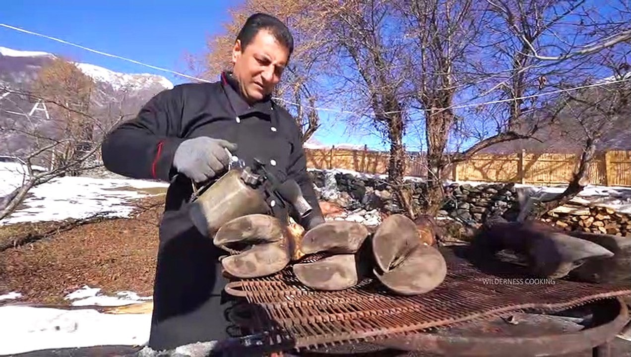 Cow feet soup recipe - COWHEEL SOUP RECIPES - Wilderness Cooking - COW HEEL COOKING by Tavakkul