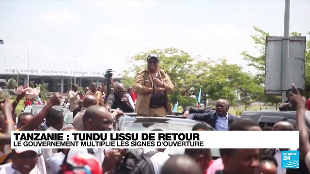 Retour dans la liesse de l'opposant tanzanien Tundu Lissu après des années d'exil