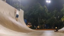 11 y/o skateboarder ALMOST BREAKS his neck while trying a 720 *SCARY*