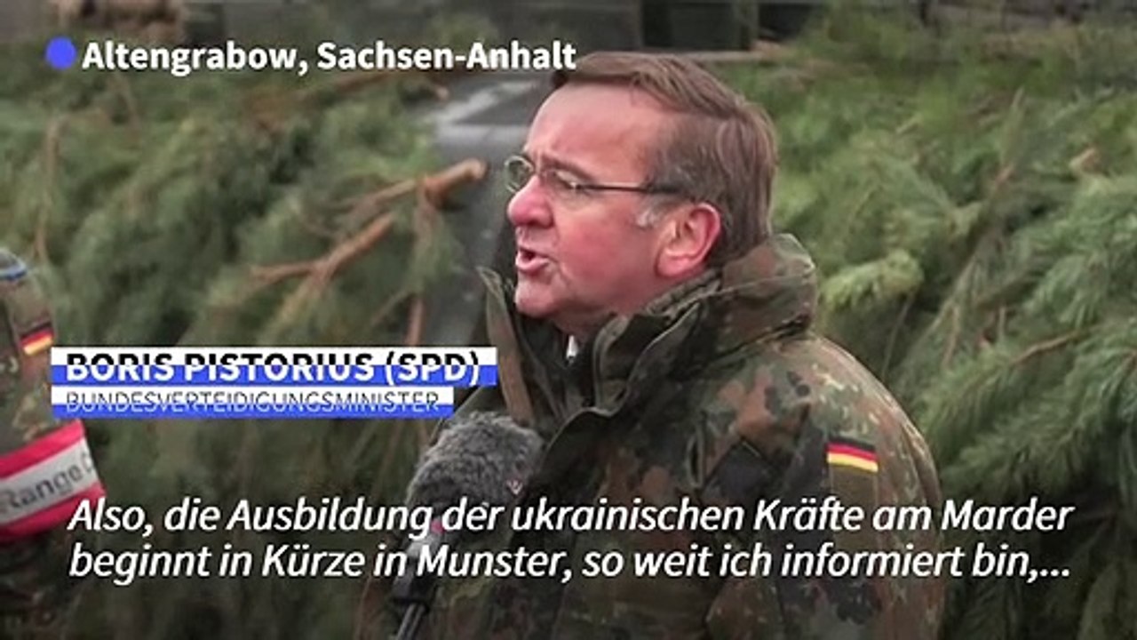 Pistorius sagt Ukraine Lieferung von Leopard-2-Panzern möglichst noch im März zu