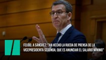Feijóo, a Sánchez: 