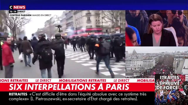 Réforme des retraites : Les images des incidents à Paris le mardi 31 janvier 2023