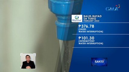 Higit P300 na rebate sa Pebrero, ibibigay sa mga Maynilad customer na higit 24 oras nakaranas ng water service interruption | Saksi