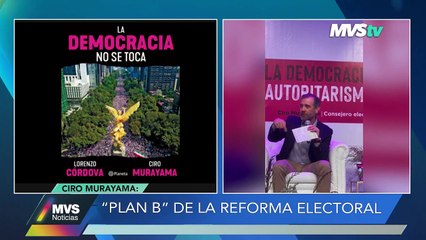 Ciro Murayama defiende la democracia