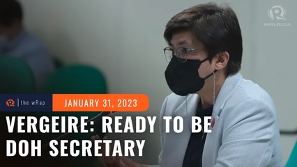 Vergeire: I am now ready to be appointed DOH secretary