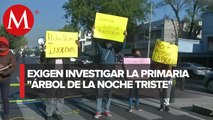Protestan padres de familia en Avenida México-Tacuba por inconformidades sobre escuela primaria