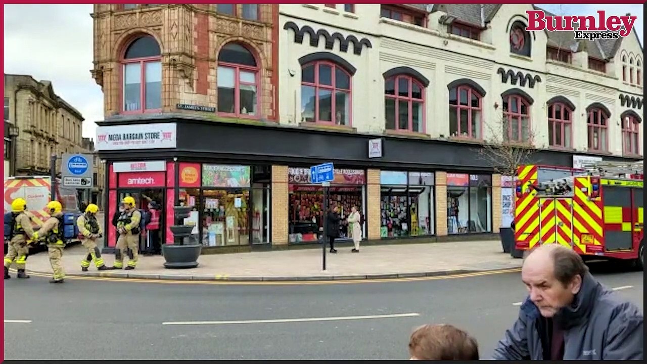 Fire crews attend incident in Burnley town centre