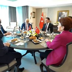 Altılı masanın 11. toplantısından ilk görüntü