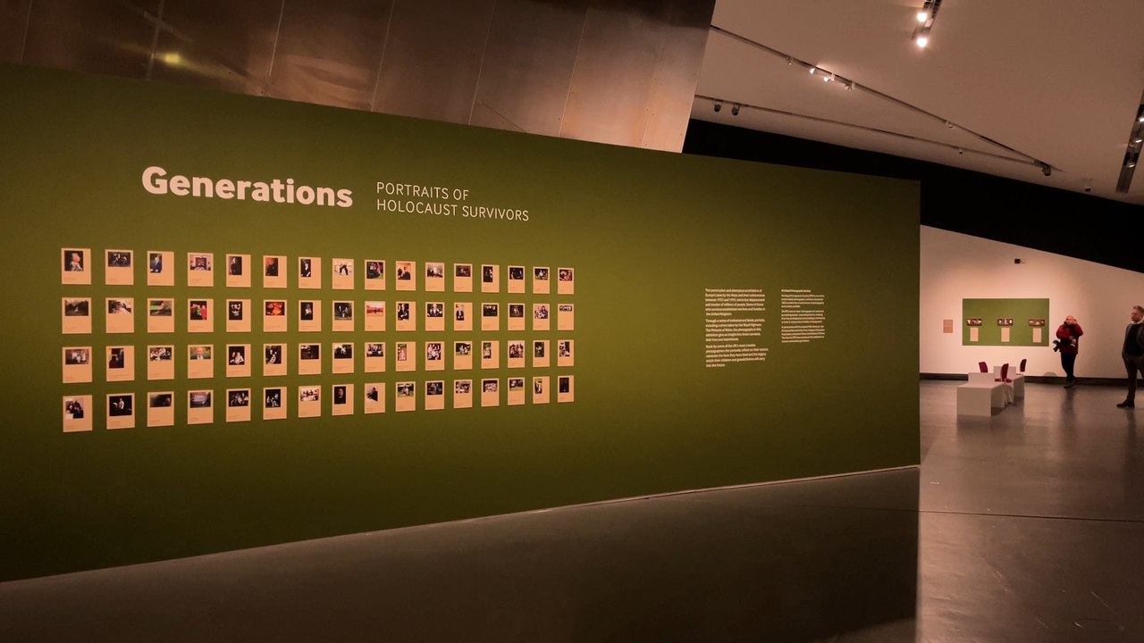 Holocaust Survivors exhibition at the Imperial War Museum North ahead of Holocaust Memorial Day