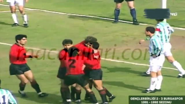 Gençlerbirliği 2-3 Bursaspor [HD] 29.03.1992 - 1991-1992 Turkish 1st League Matchday 23