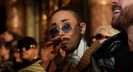 Doja Cat Wore Faux Facial Hair to the Viktor & Rolf Couture Show