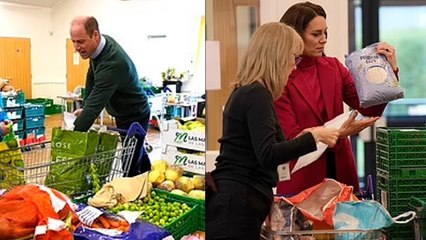 Catherine & Prince William at Windsor Foodshare