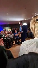 Nigel Farage and GB News film live at Three Bridges Football Club