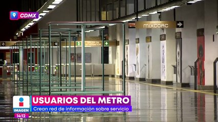 Usuarios del Metro CDMX crea red de información sobre el servicio