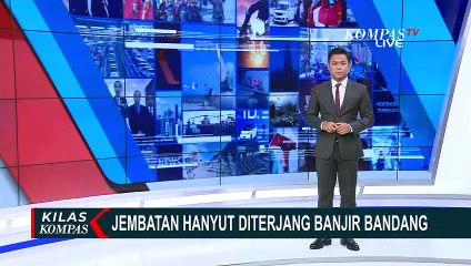 Banjir Bandang Bawa Lumpur & Material, Jembatan Semi Permanen di Kudus Jateng Hanyut Diterjang Arus!