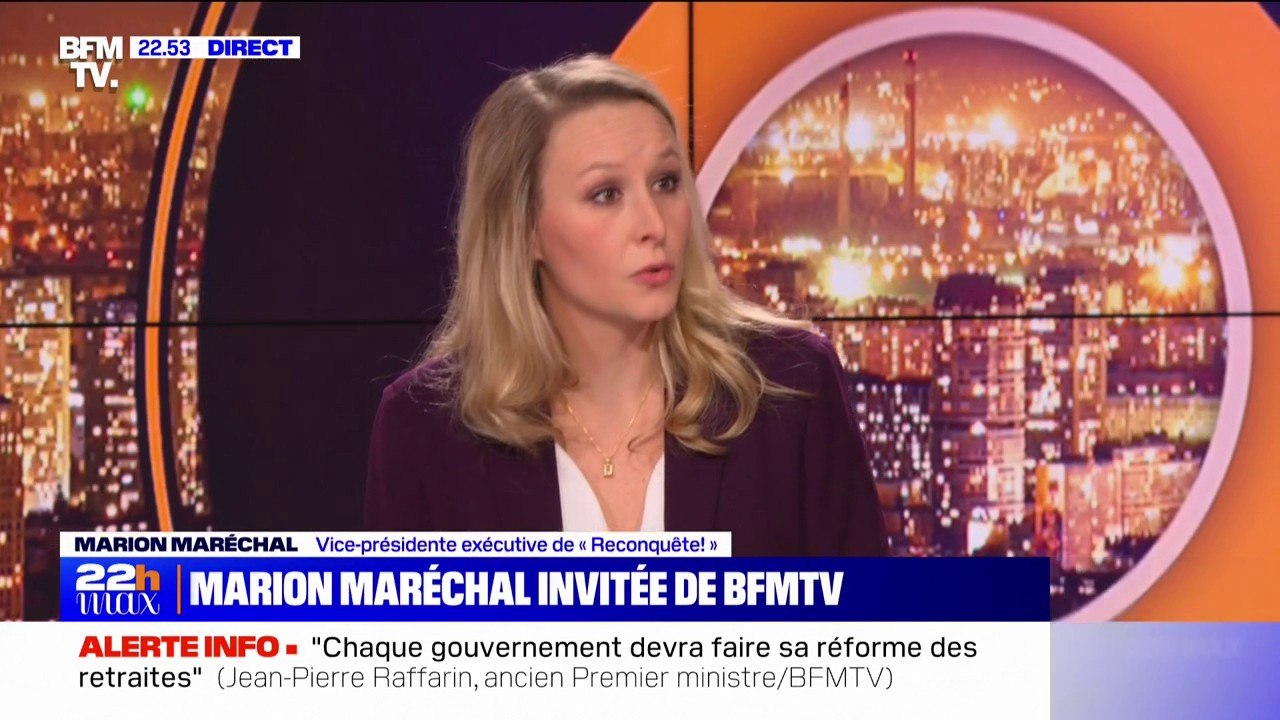 Marion Maréchal sur les retraites: "Emmanuel Macron reprend un certain nombre de propositions qui avaient été faites par Éric Zemmour à l'époque"