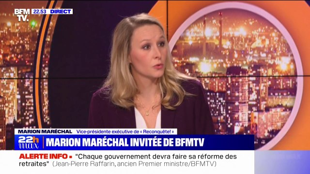Marion Maréchal sur les retraites: Emmanuel Macron reprend un certain nombre de propositions qui avaient été faites par Éric Zemmour à l'époque