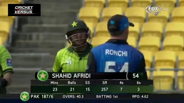 PAK VS NZ : Shahid Afridi Smashing Knock : Shahid Afridi Batting : Shahid Afridi Sixes : Shahid Afridi Batting Highlights