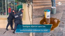 Vendedor de miel es detenido con presunto abuso de autoridad en La Piedad, Michoacán