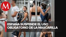 España decide suspender obligación de usar cubrebocas en transporte público