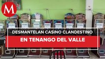 Autoridades desmantelan casino clandestino y detienen a tres personas en el Estado de México
