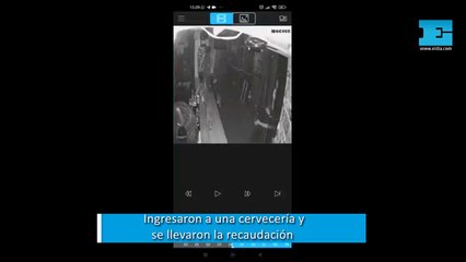 Ingresaron a una cervecería y se llevaron la recaudación