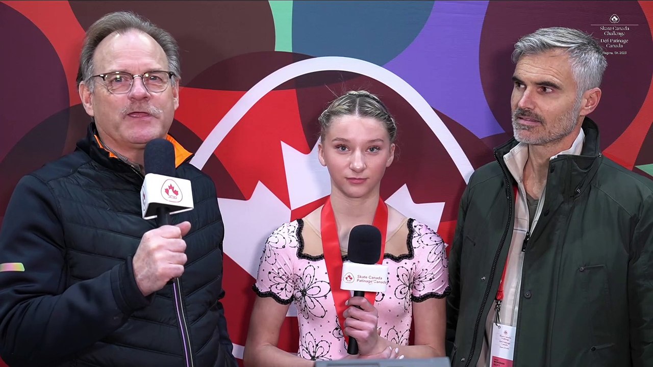 Novice Women Champion Interview Skate Canada Challenge 2023 Regina