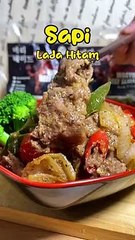 Masak chinese food halal dan viral. Sapi Lada Hitam