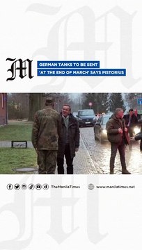 German tanks to be sent 'at the end of March' says Pistorius