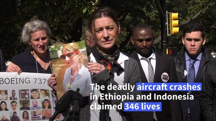 Families of 737 MAX crash victims leave US court after facing Boeing