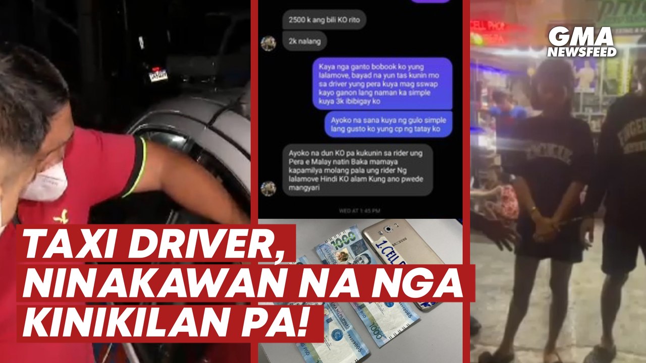 Taxi driver, ninakawan na nga kinikilan pa! | GMA News Feed
