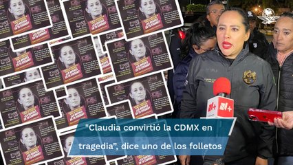 Hallan propaganda contra Claudia Sheinbaum en la alcaldía Cuauhtémoc