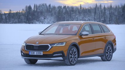 Explore Sweden - Testing 4×4 Škoda models on ice and snow