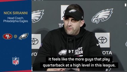 Eagles' Sirianni pleased to face a rising star QB in Purdy