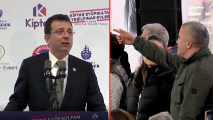 İmamoğlu'na kentsel dönüşüm programında "İşten çıkarma" tepkisi! Korumalar salondan uzaklaştırdı