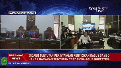 Terdakwa Obstruction of Justice Agus Nurpatria Dituntut 3 Tahun Penjara