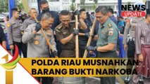 Polda Riau Musnahkan 22,1 Kg Sabu dan 22 Butir Pil Ekstasi