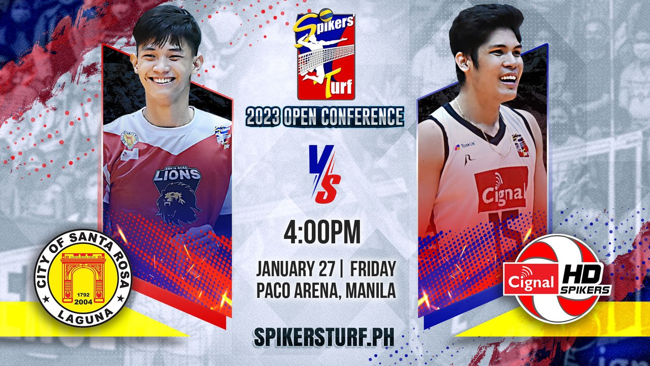 GAME 1 JANUARY 27, 2023 | STA.ROSA CITY vs CIGNAL HD SPIKERS | 2023 SPIKERS' TURF OPEN CONFERENCE
