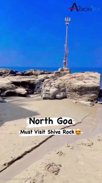 Shiva Rock Carving at Vagator Beach Goa India. | Goa, India | AeronFly | Travel Blogger | Flights Booking |