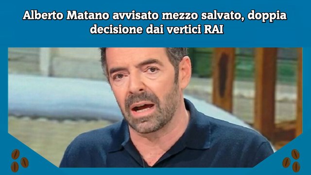 Alberto Matano avvisato mezzo salvato, doppia decisione dai vertici RAI