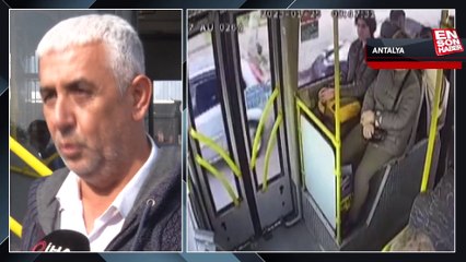 Antalya'da otobüsün yolunu kesip silahını gösterdi